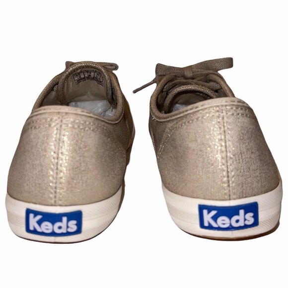 KEDS Champion Sneaker Metallic Gold Shantung EUC - Picture 5 of 8